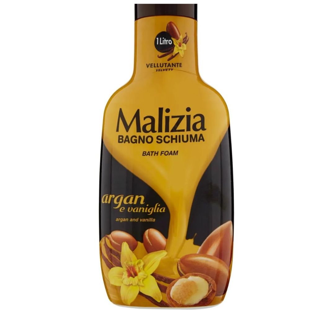 Malizia Argan & Vanilla Shower Gel 1L - Experience the Captivating Fusion