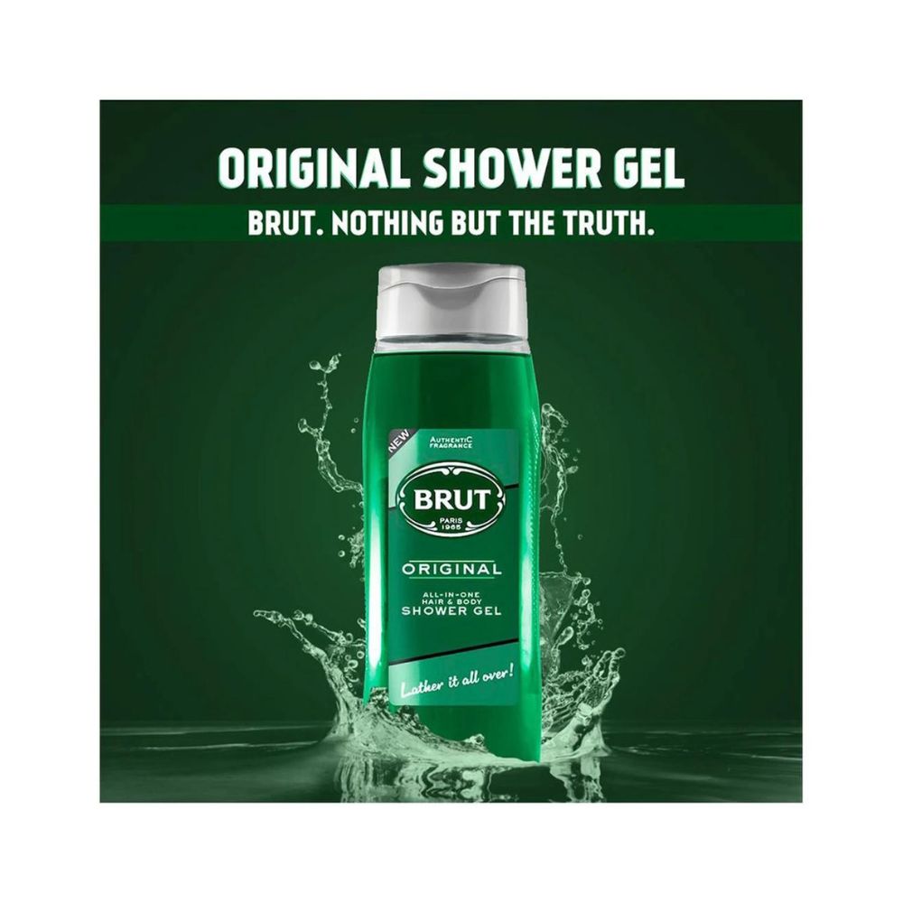 Brut Original All-In-One Hair & Body Shower Gel (500ml)