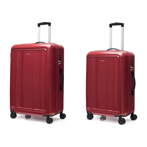 ANTLER Merida Luggage Lightweight TSA Approved unisex suitcase for travel, from UK (Set of 2, Red)