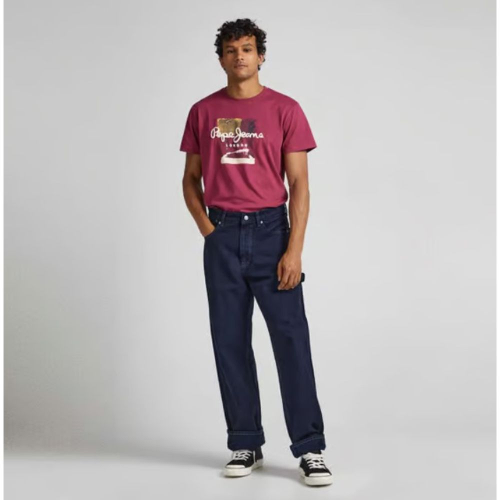 PEPE JEANS LONDON SLIM T-SHIRT ORANGE M1