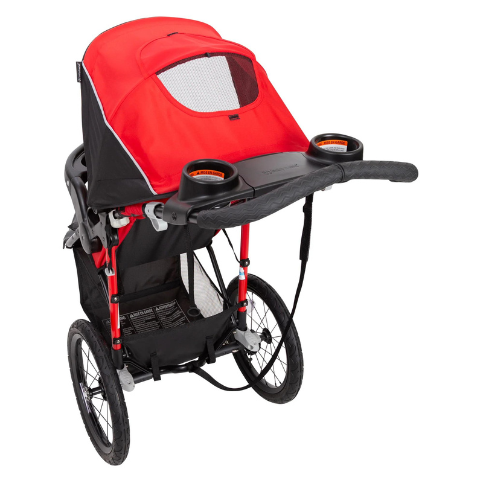 Baby Trend Xcel-R8 Jogging Stroller | All-Terrain Jogger with Adjustable Canopy & Storage Basket