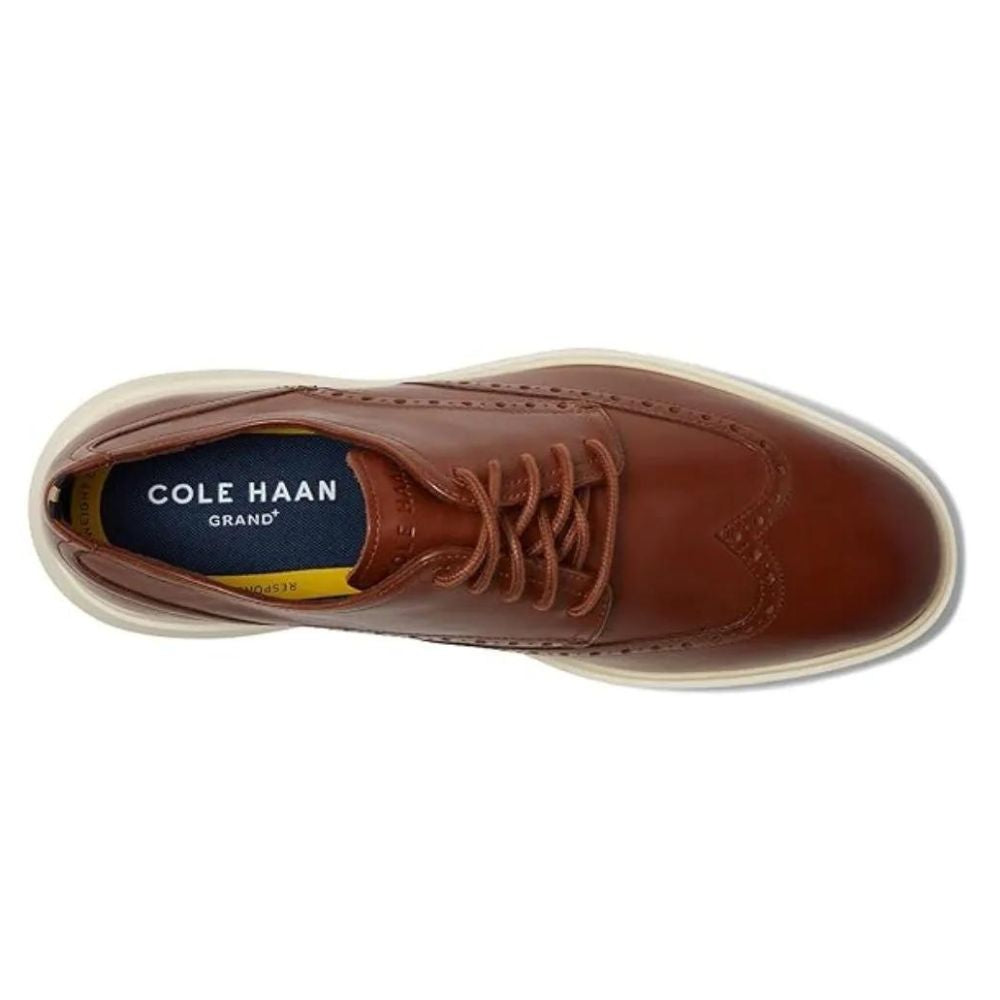 Cole Haan Men's Grand Tour Wing Woodbury-Ivory Tan Leather Shoes