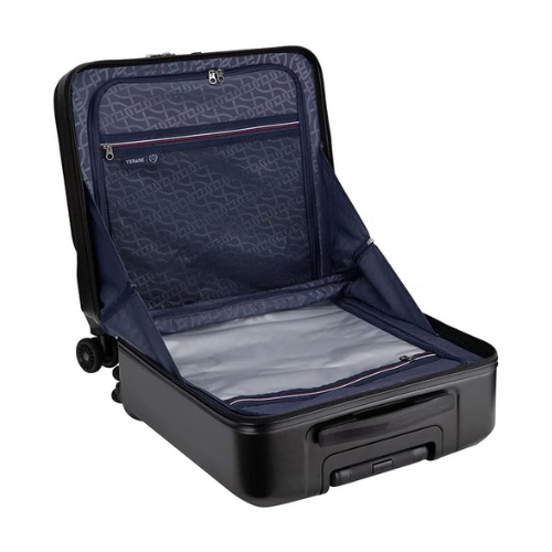 VERAGE laptop trolley bag Strong shell Front Pocket with Laptop Compartment & USB Port rolling laptop bag for business and office(48x42x25cms), Black