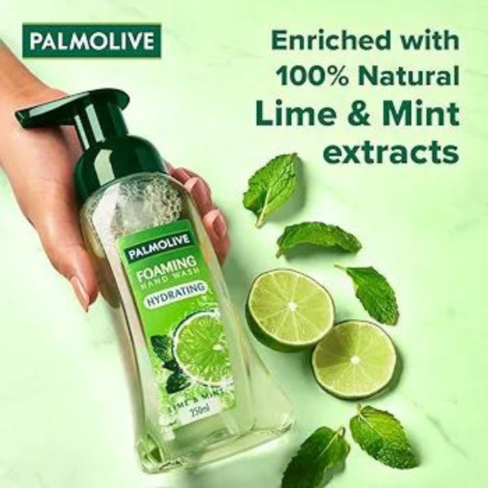 Palmolive Liquid Hand Soap Foam Pump Lime & Mint Liquid Hand Wash 250mL Green