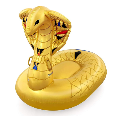 Bestway Golden Cobra Island Ride-On Pool Float 180cm