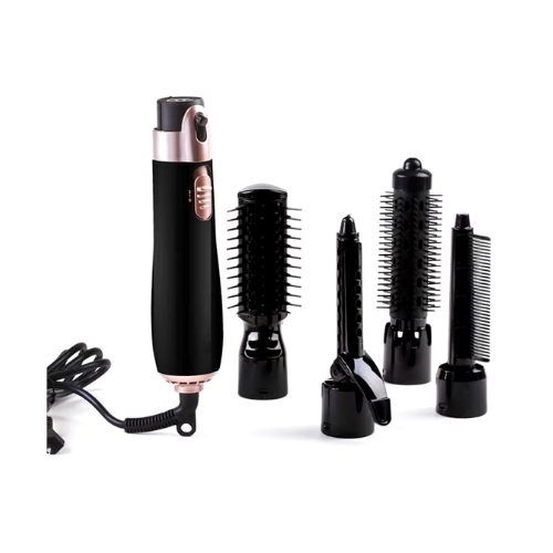 Professional4 in 1 One Step Hair Dryer Brush, Hot Air Brush Straighten or Curl Hair in One Pass