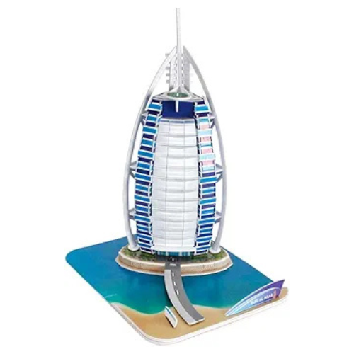 Scholas Cubic Fun Burj Al Arab Dubai 3D Puzzle - 44 Pieces, 5 Years and Above