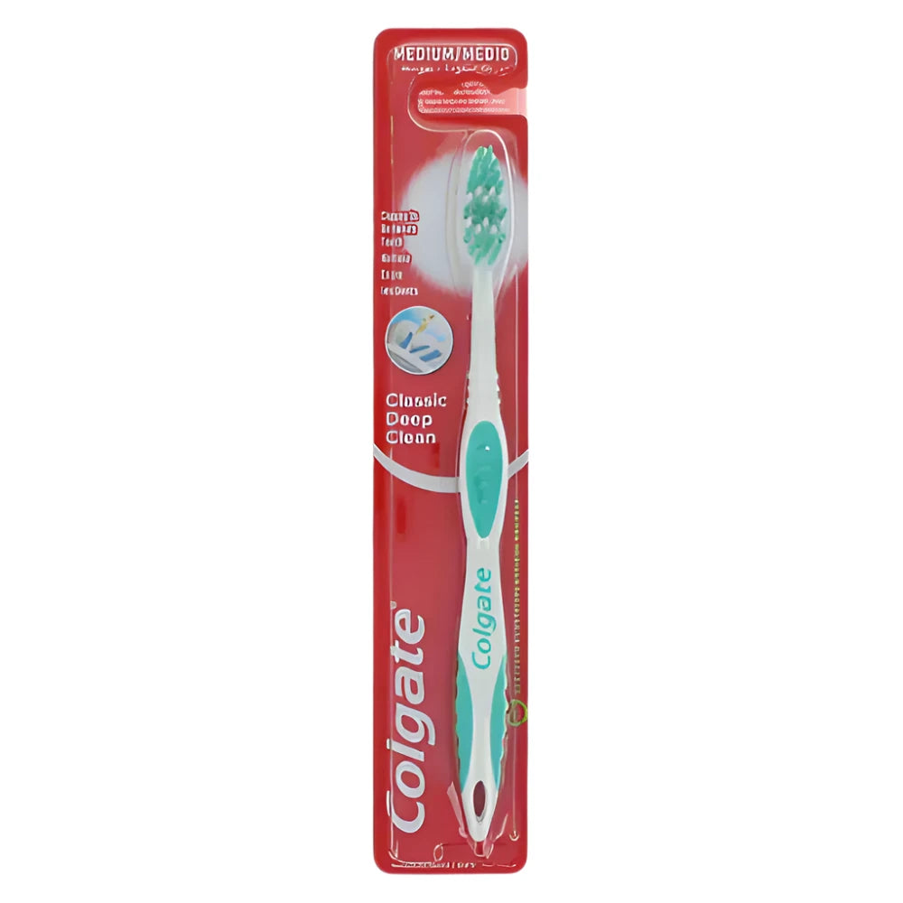 Colgate Classic Deep Clean Toothbrush - Medium Green