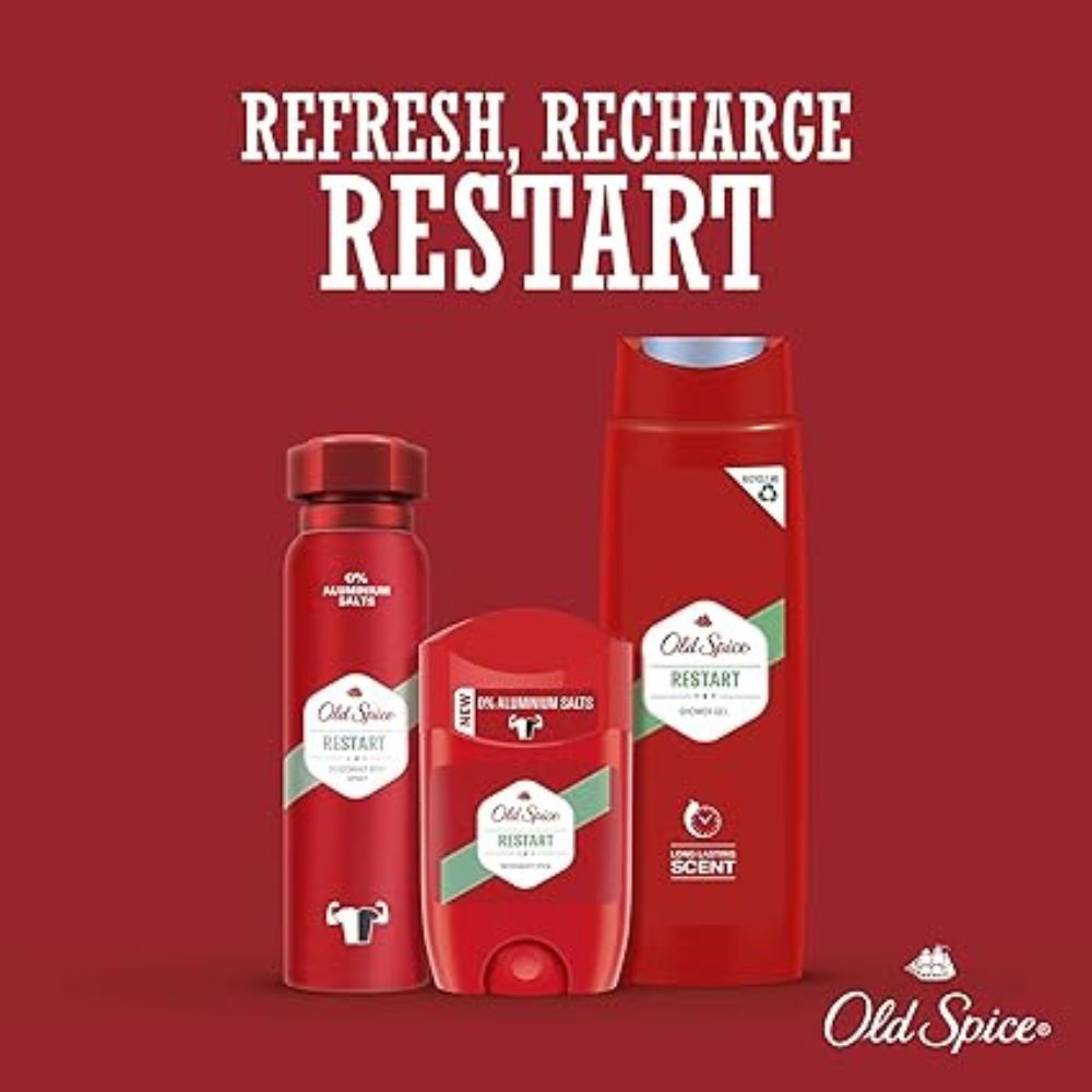 Old Spice Restart Deodorant Body Spray - 0% Aluminum 150ml
