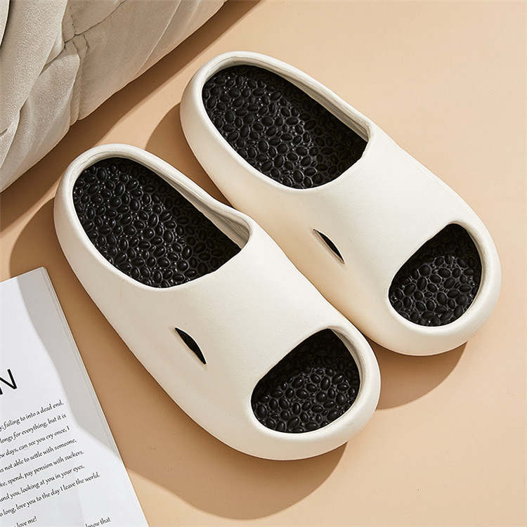 GHAKE White Foot Massage Slippers with Pressure Points on Specific Areas of the Body