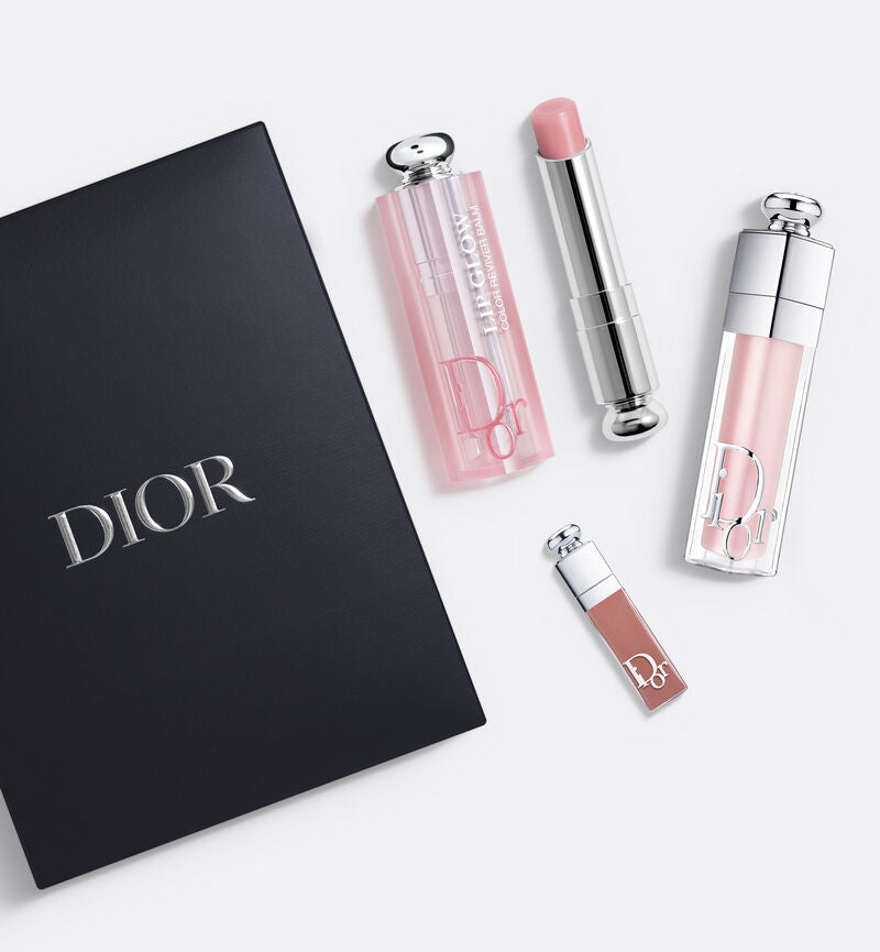 Dior Addict Lip Essentials 3pc Set + Gift Box Lip Glow & Maximizer New