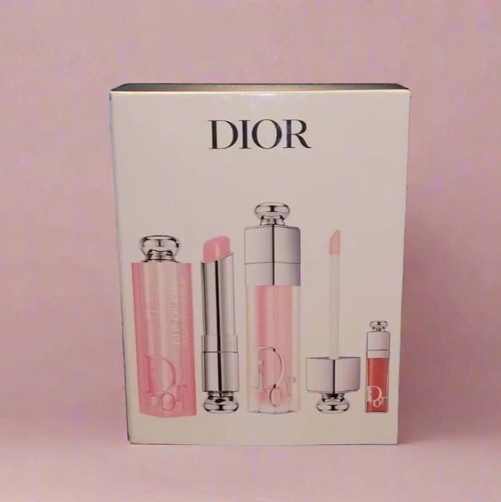 Dior Addict Lip Essentials 3pc Set + Gift Box Lip Glow & Maximizer New