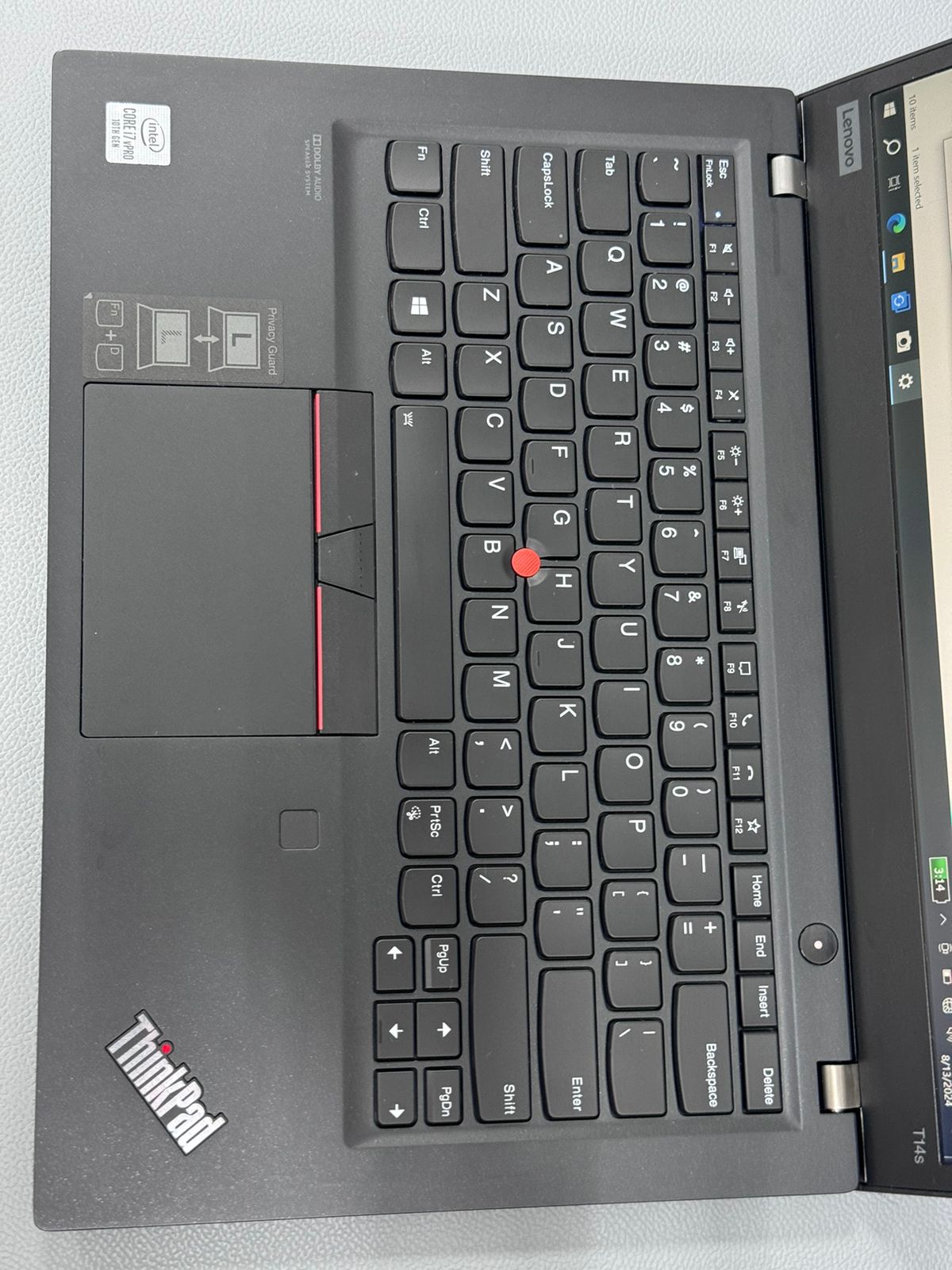 LENOVO T 14S Ci7 @ 10th GEN 32 GB RAM  256 SSD 14.1 TOUCH