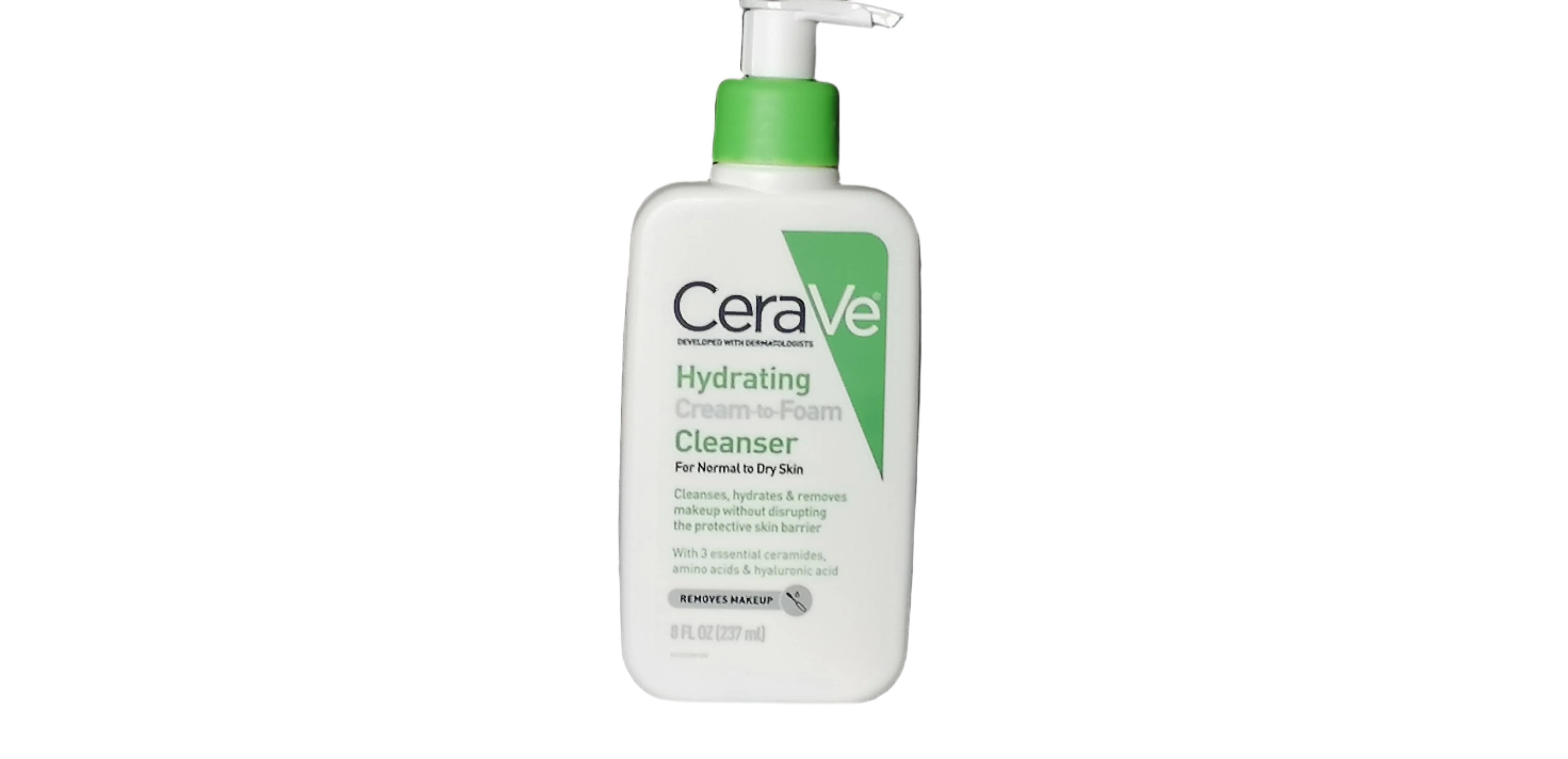 CeraVe Hydrating Cream to Foam Cleanser 237ml Unlock Radiance