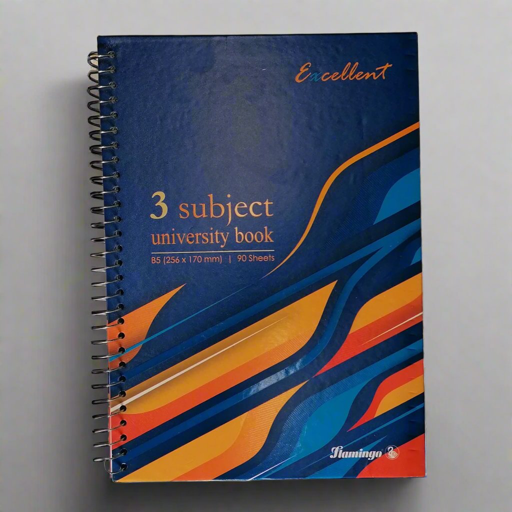 Flamingo 3 Subject University Book b5 256x170mm 90 Sheets