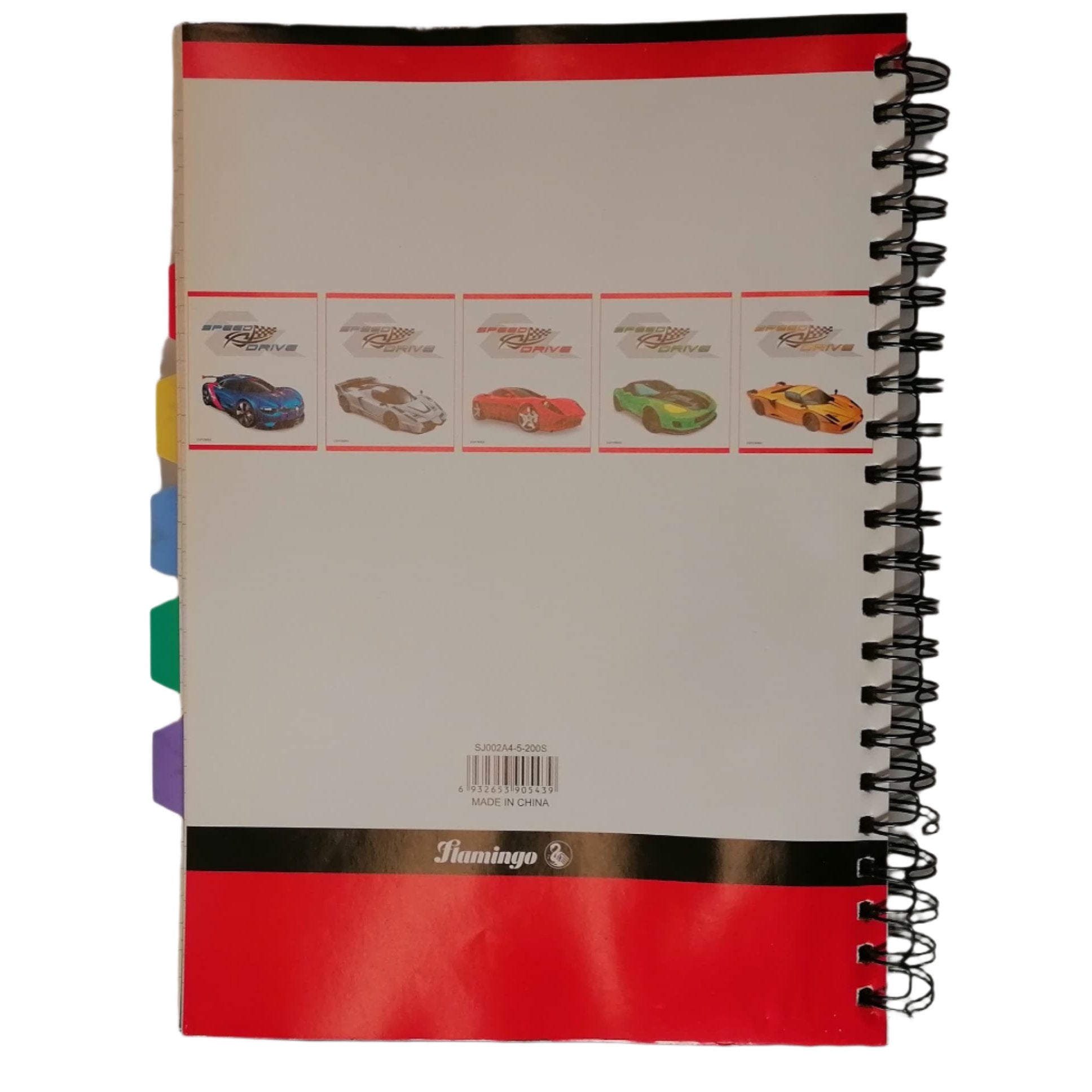 Flamingo Speed Drive 5 Subject University Book 21x29.7cm(A4-)-70GSM-200 Sheets