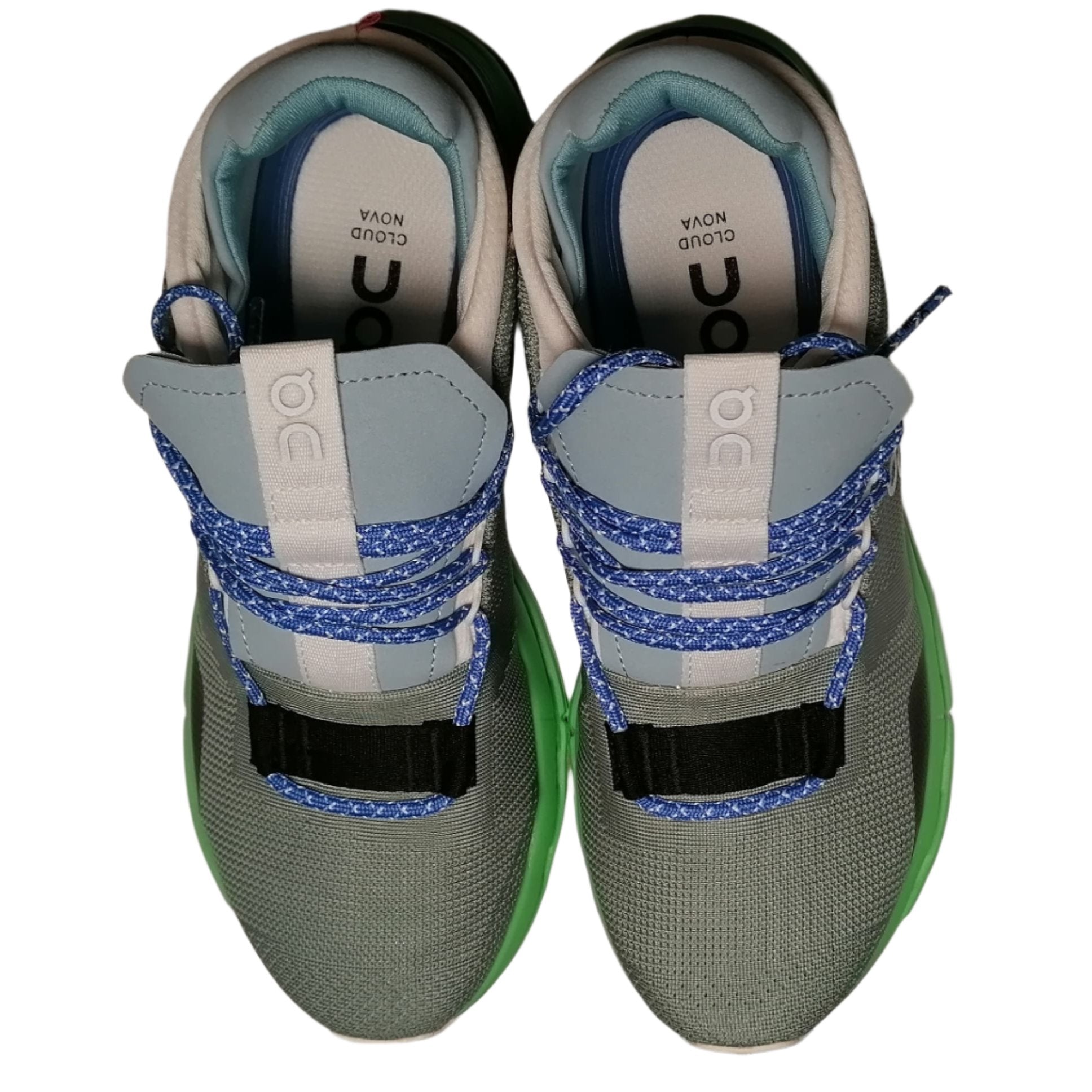 ON Cloudnova Men's Grey & green Sneakers CloudTech