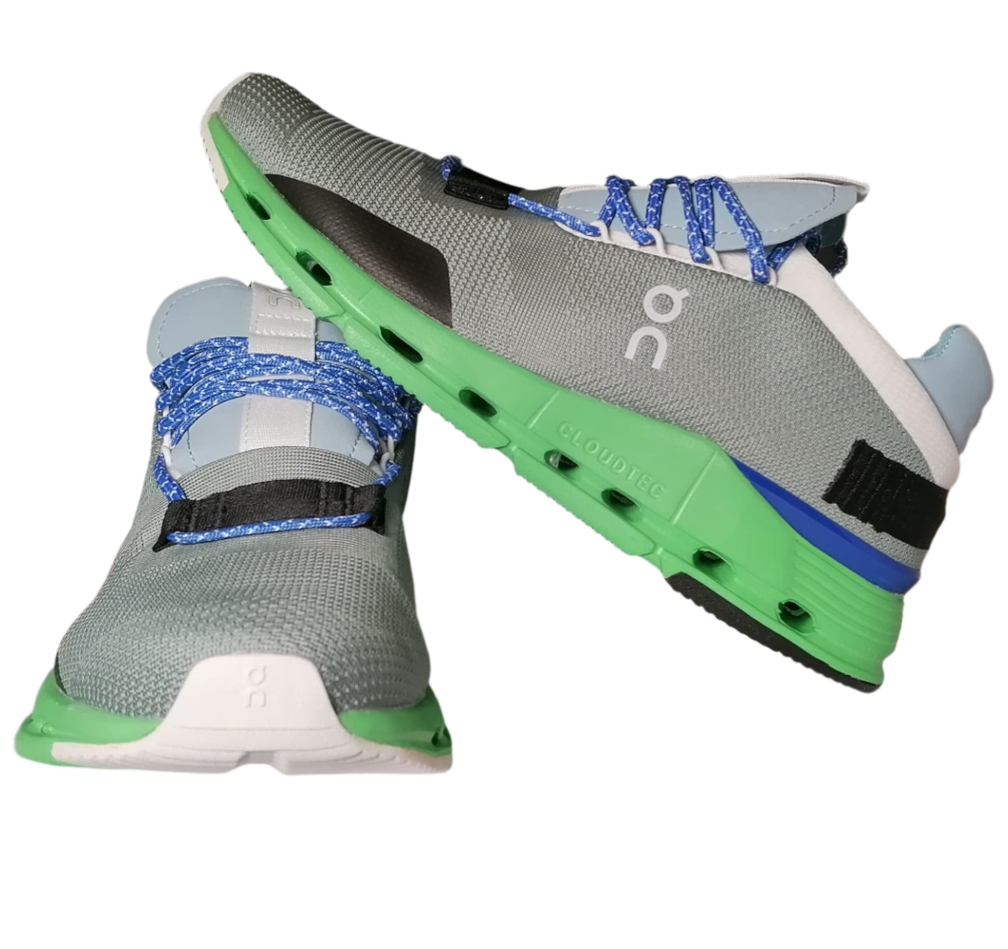 ON Cloudnova Men's Grey & green Sneakers CloudTech