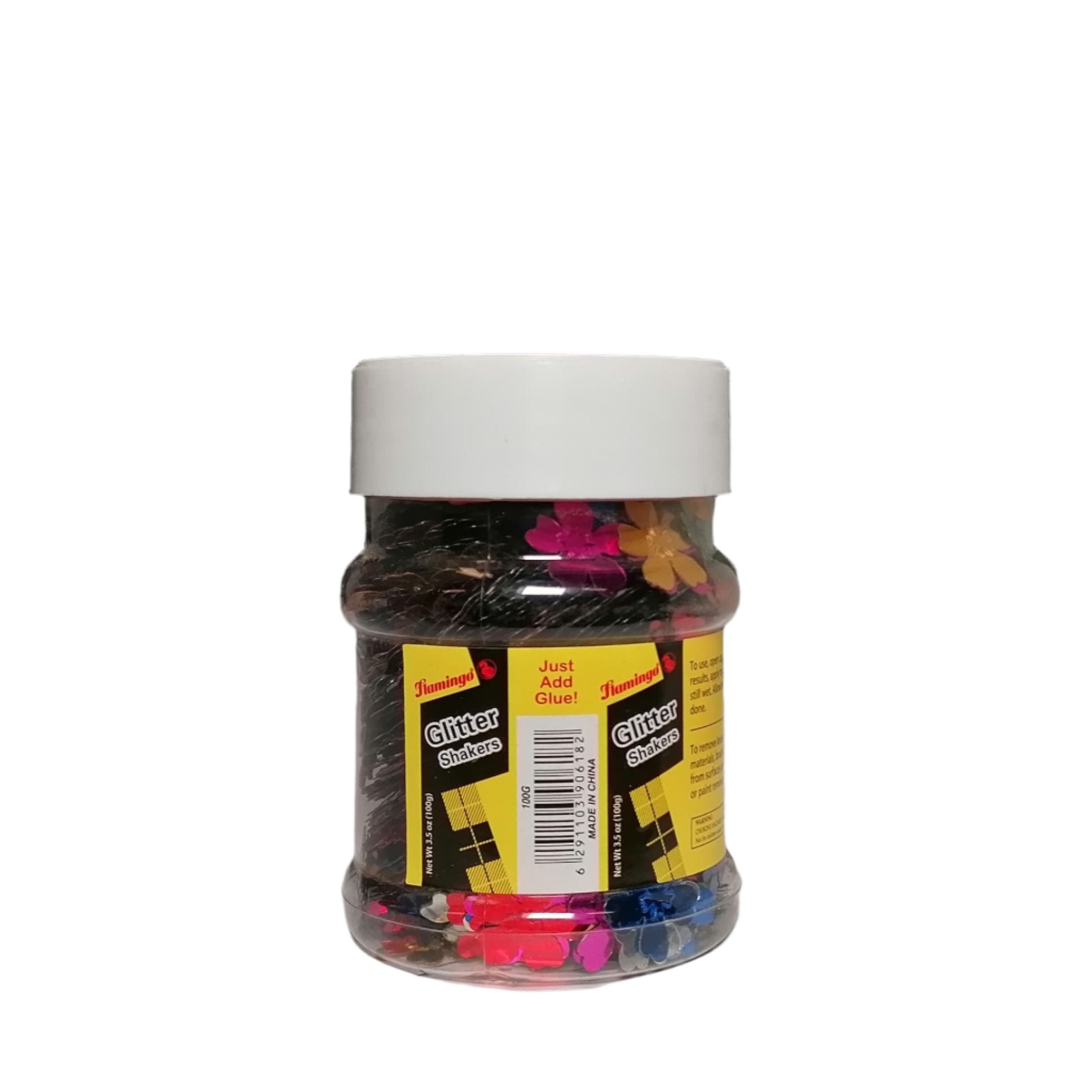 Flamingo Flower Design Glitter Shaker 100g