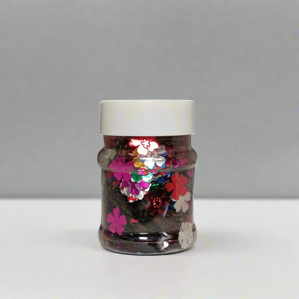 Flamingo Flower Design Glitter Shaker 100g