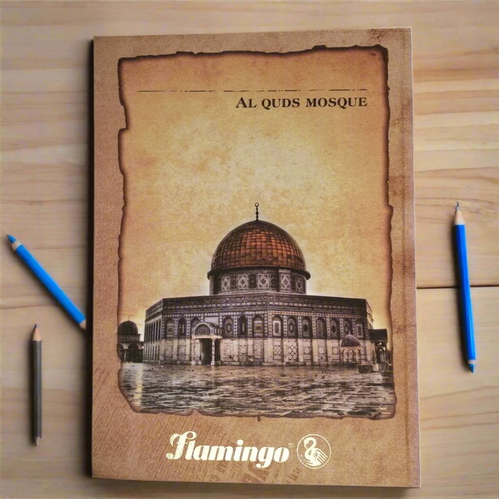 Flamingo Al Quds Mosque Design Notebook 100 Sheets