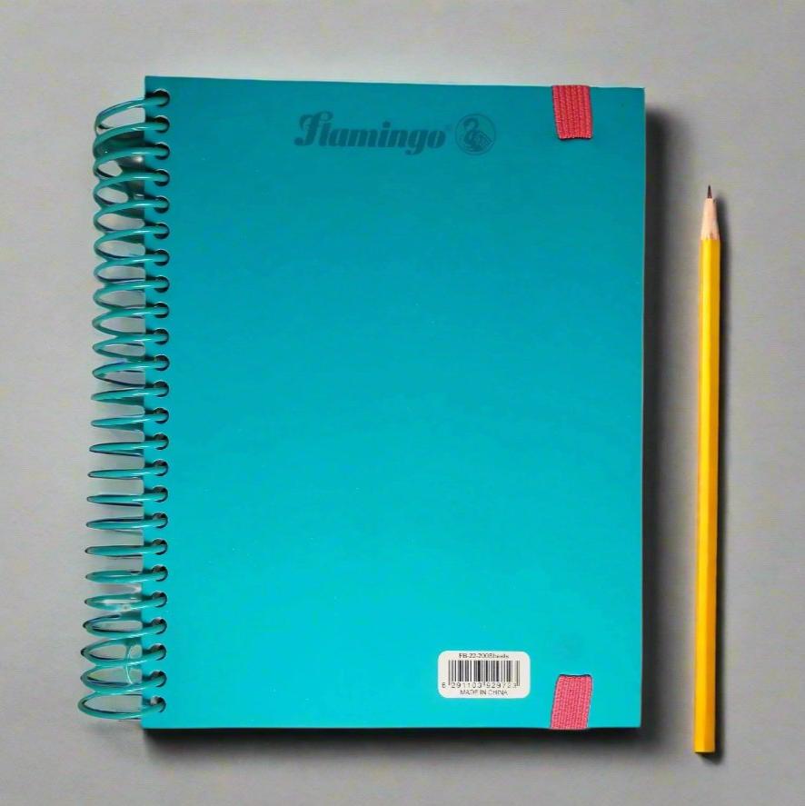 Flamingo 5 Subject Notebook 200 Sheets