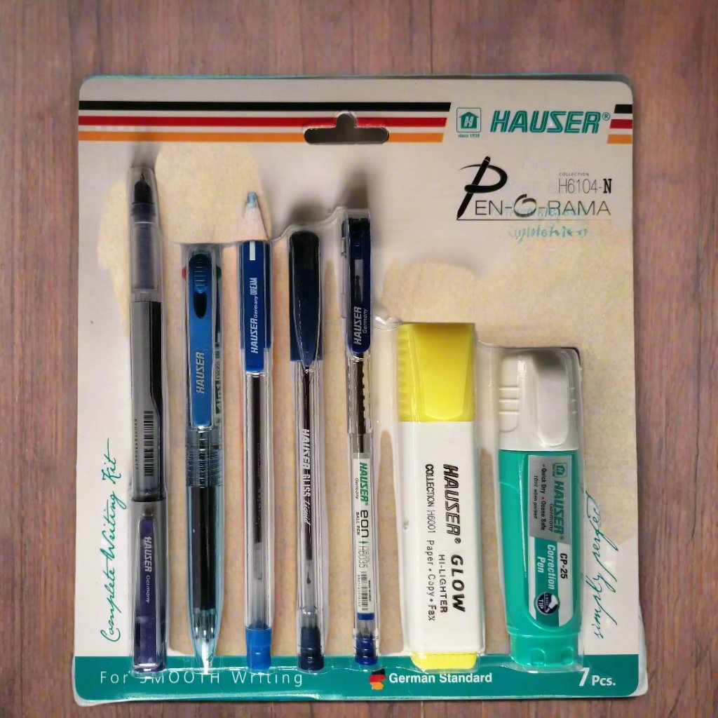 Hauser Pen-o-Rama 7 Pcs Stationery Set