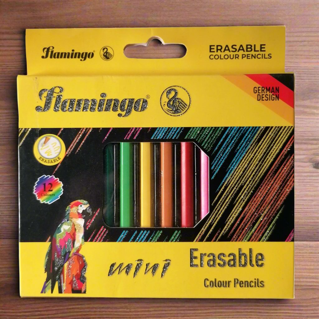 Flamingo 12 Mini Erasable Color Pencils