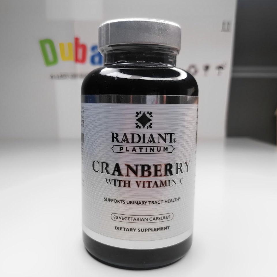 RADIANT PLATINUM CRANBERRY WITH VITAMIN C 90 DIETARY CAPSULES