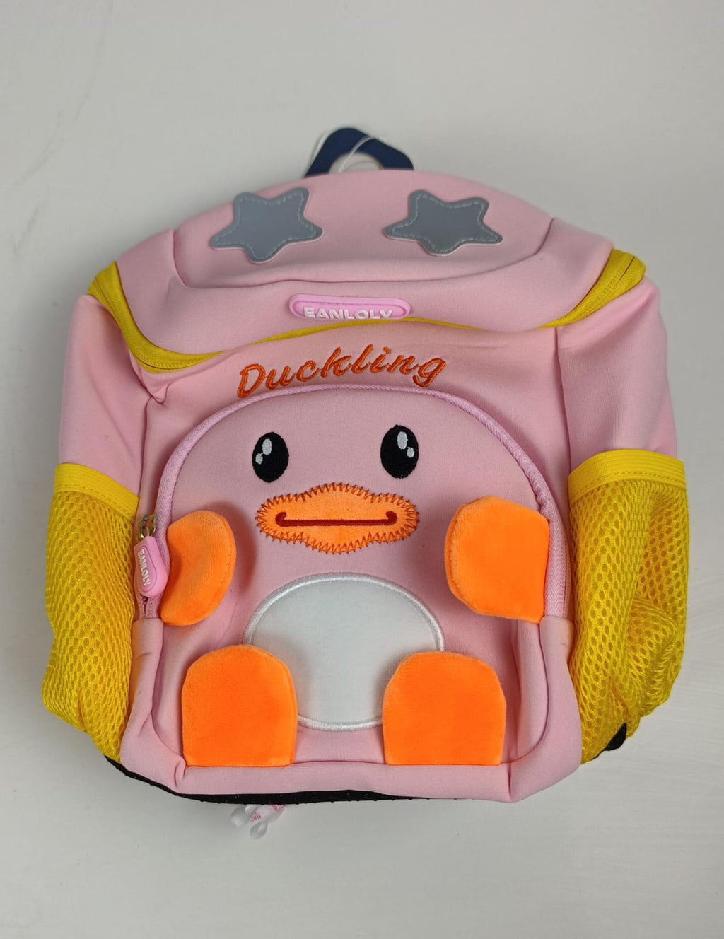 Toddler Backpack, 3D Cute Cartoon Animal Preschool Kids Backpack, with Chest Strap & Bottle Holder, Neoprene Waterproof Bookbag, School Lunch Backpack for Boys Girls, pink Duck