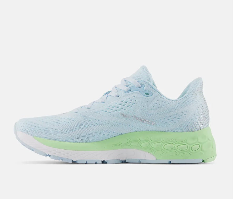 New Balance - Fresh Foam X 880v13 - Femme - Blue with green aura and silver metalic