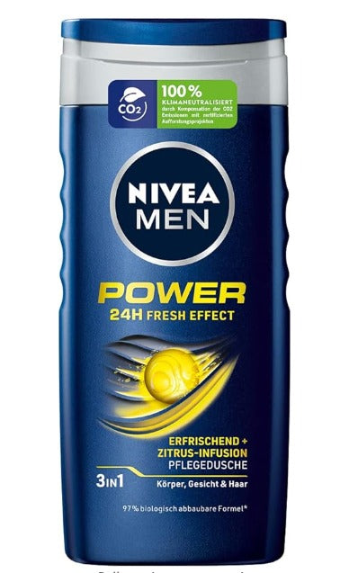Nivea - Shower Gel For Men Power Fresh - 250 ml