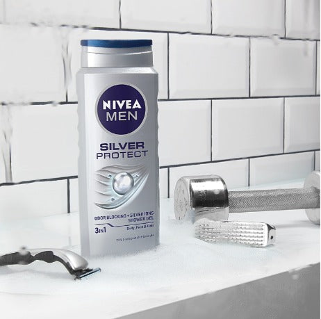 NIVEA MEN SILVER PROTECT HAIR & BODY SHAMPOO