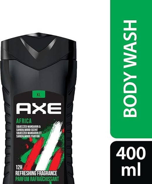 Axe Africa 3 In 1 Body Face Hair Wash for Men 400 ml