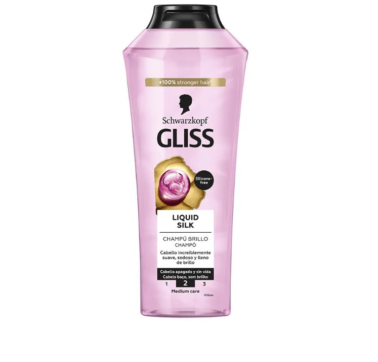 Gliss Liquid Silk Shampoo Shampoo for Shiny Hair - Moisturizing Shampoo 400 mle