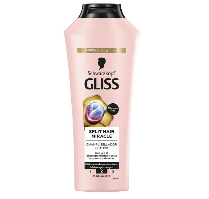 Gliss Split Hair Miracle Shampoo Anti-Frizz Shampoo - Moisturizing Shampoo 400 mle