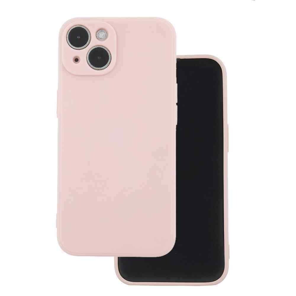 غطاء سيليكون iPhone 15 Plus مع MagSafe - وردي فاتح