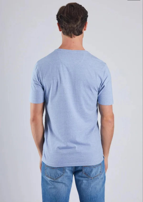 Diesel Men's Heather Blue Crewneck T-Shirt