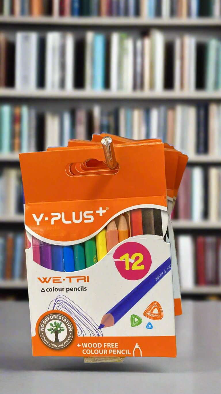 Y-PLUS Short Wood Free Colored Pencils Set Includes 12 Pieces