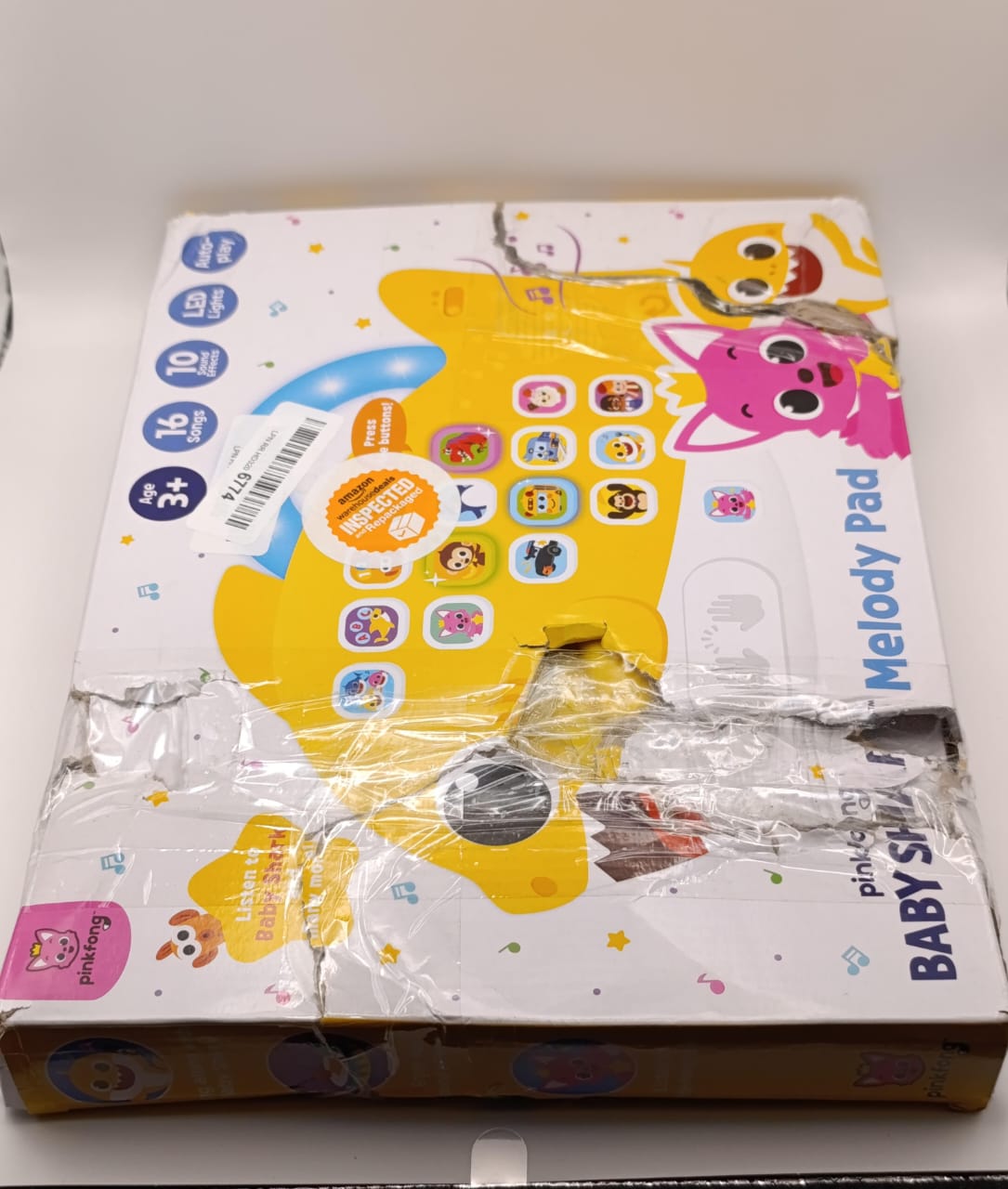 Pinkfong Baby Shark Melody Pad Sound Pad | Baby Shark Toys, Baby Shark Books | Learning & Education Toys | Interactive Baby Toys for Toddlers 1-3 | Gifts for Boys & Girls
