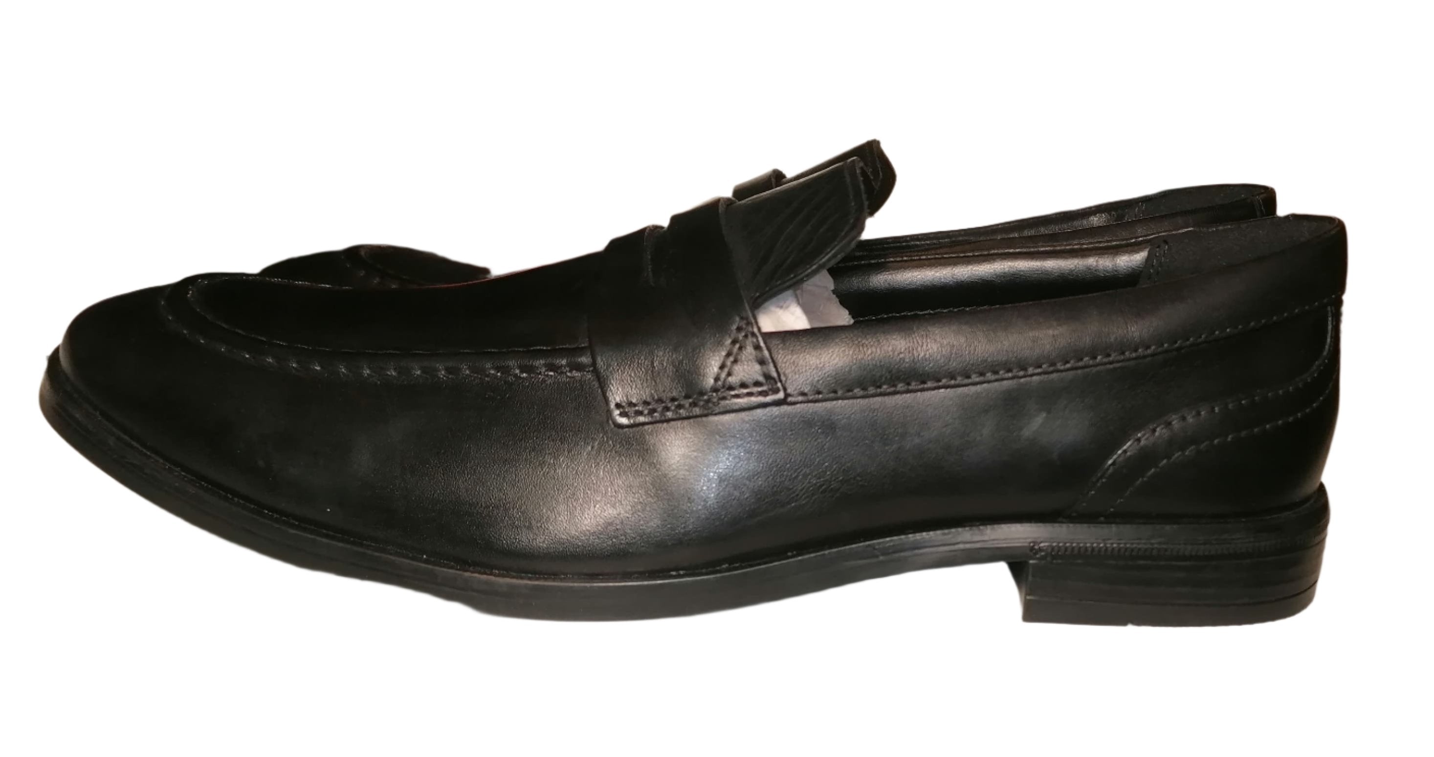 Clarks Men's Leather Loafer Black Shoes