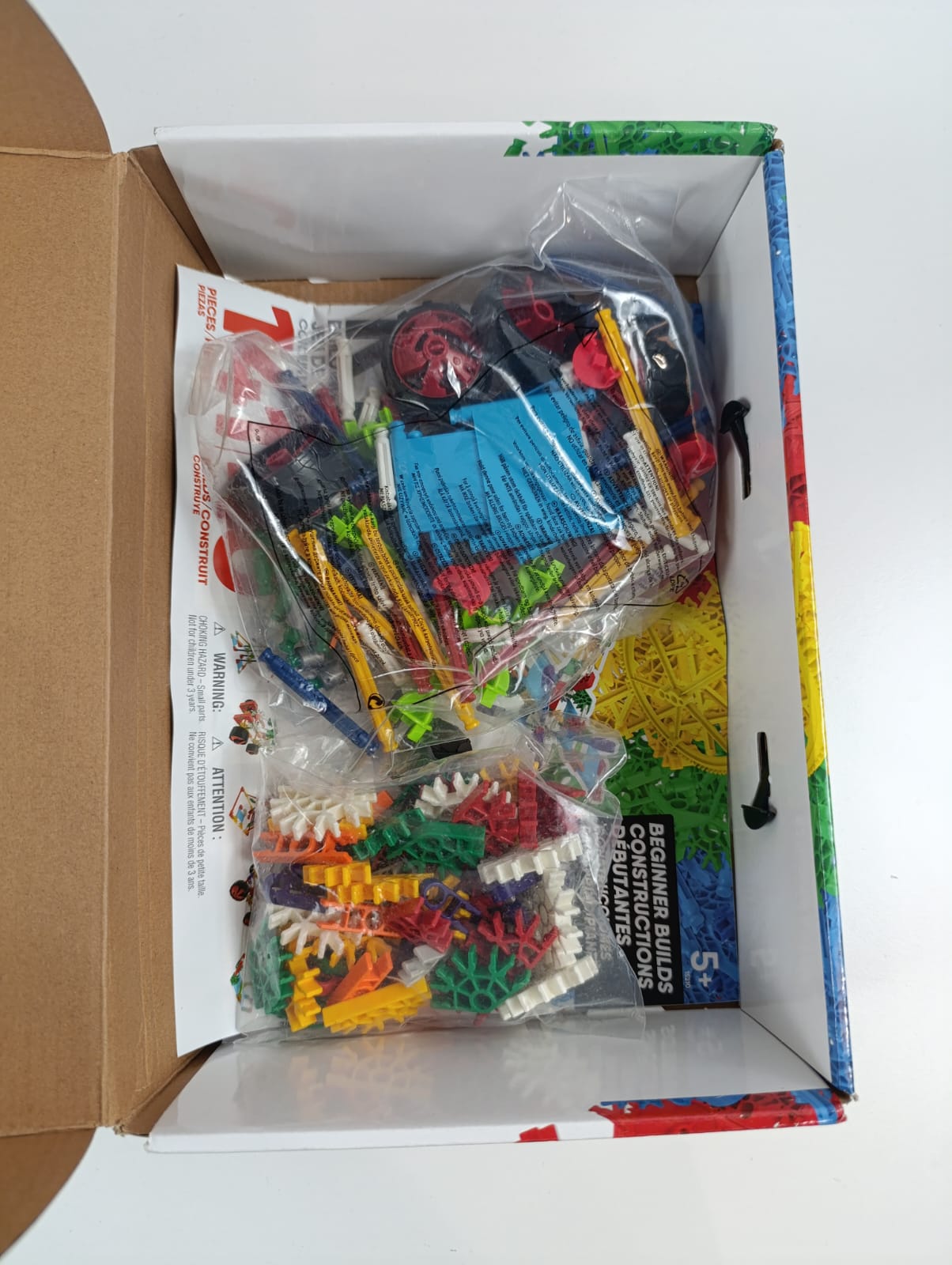 Basic Fun K'nex Beginner 40 Model Building Set - 141 Parts - Ages 5 & Up - Creative Building Toy, Multi, 141 K'NEX Parts and Pieces,Includes Instruction Booklet