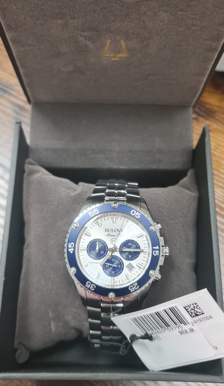 Bulova Marine Star Chronograph Stainless Steel Quartz Men's Watch