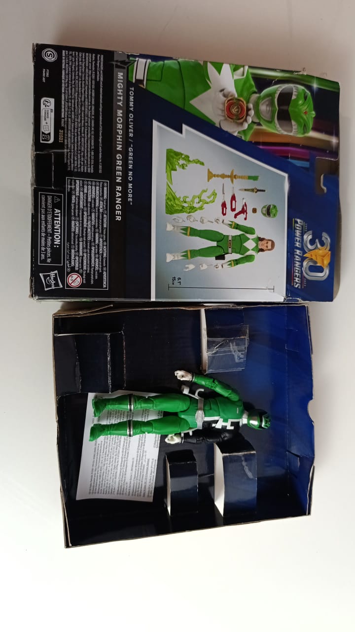 مجسم شخصية مايتي مورفن جرين رينجر من باور رينجرز لايتنينج كوليكشن المُعاد تصميمه، مقاس 6 بوصات، ألعاب للأولاد والبنات من سن 4 سنوات فما فوق