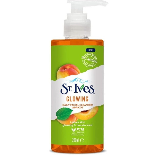 ST.IVES GLOWING DAILY FACIAL CLEANSER APRICOT 200ML