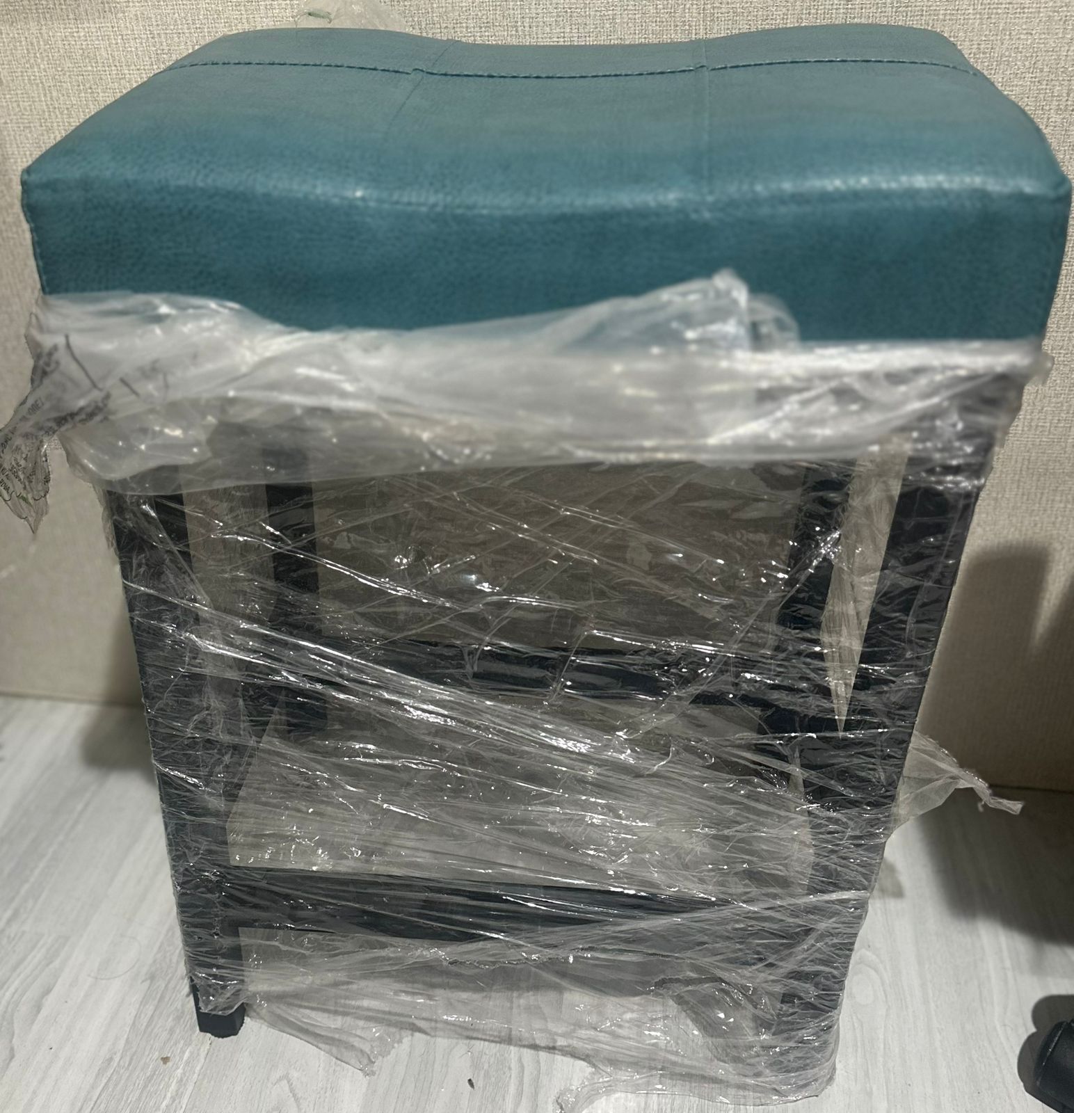 Bar Stool Cover Rectangle Waterproof PU Counter Height Barstool Slipcovers Rectangular Vanity Stool Cover Kitchen Counter Saddle Seat Cover for Wooden Metal Bench Set of 4 Light Camel