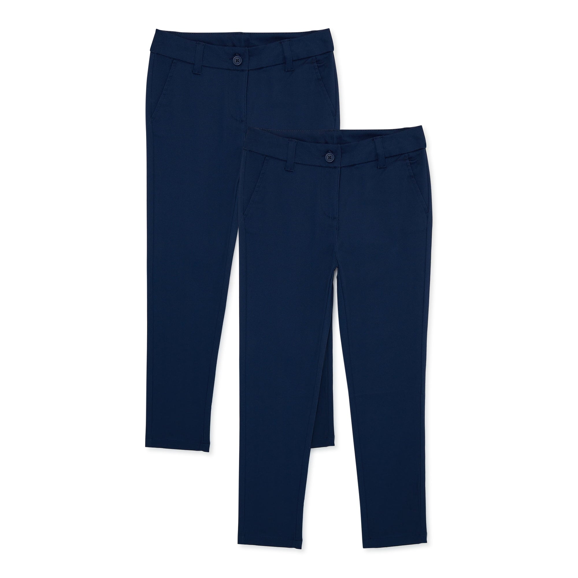 SIZE 6X - Wonder Nation Girls School Uniform Stretch Twill Skinny Pants