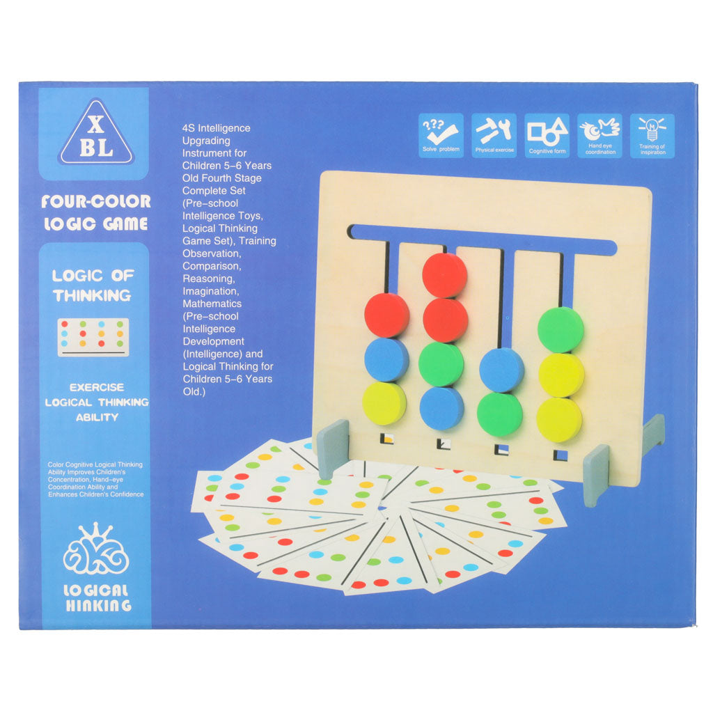 Grizzly® Children's Wooden Color Classification Walking Game Thinking Training Teaching aids Early Education Toys, Enlightenment Toy Board