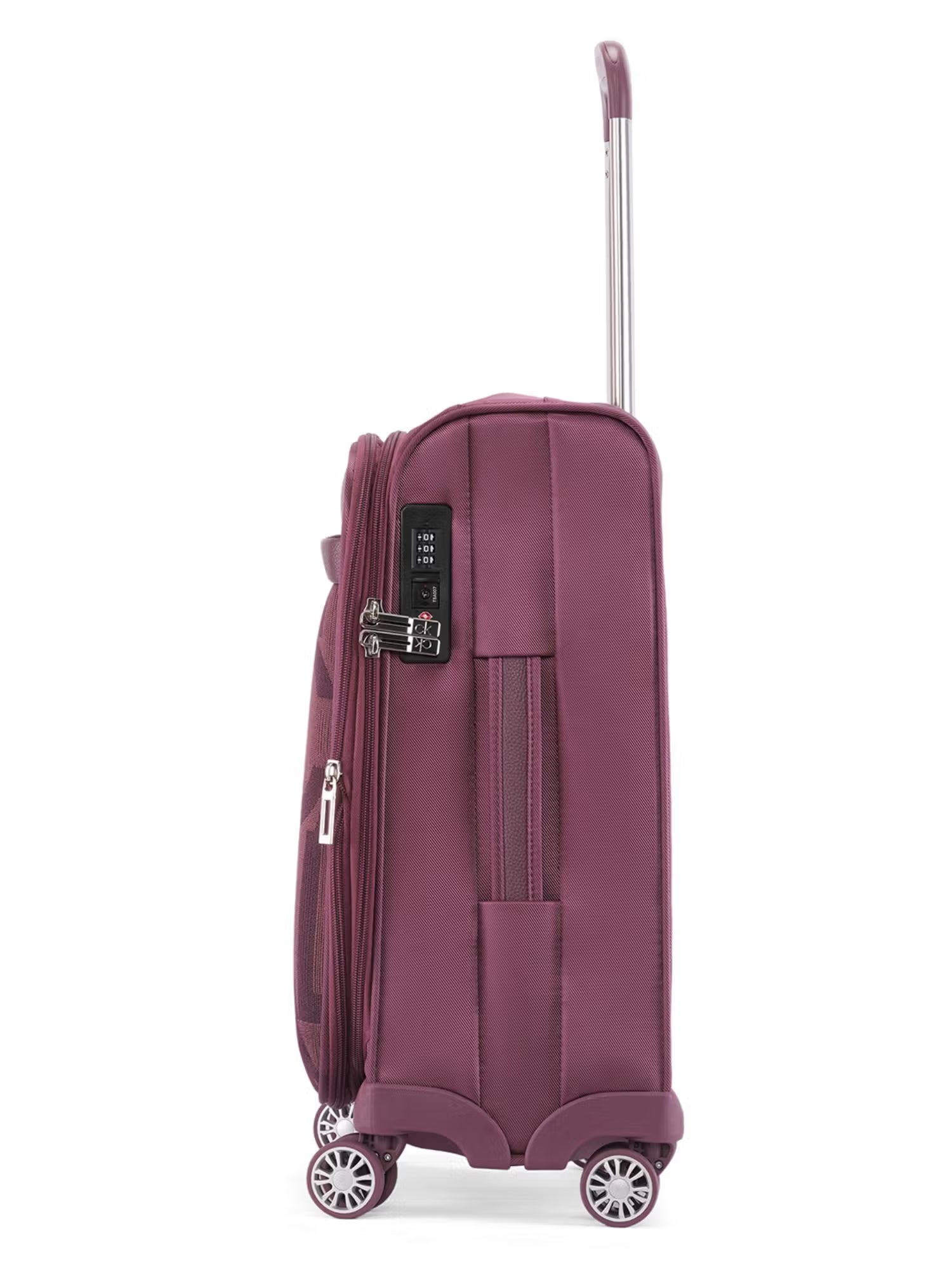 Calvin Klein Maroon Textured Trolley Bag