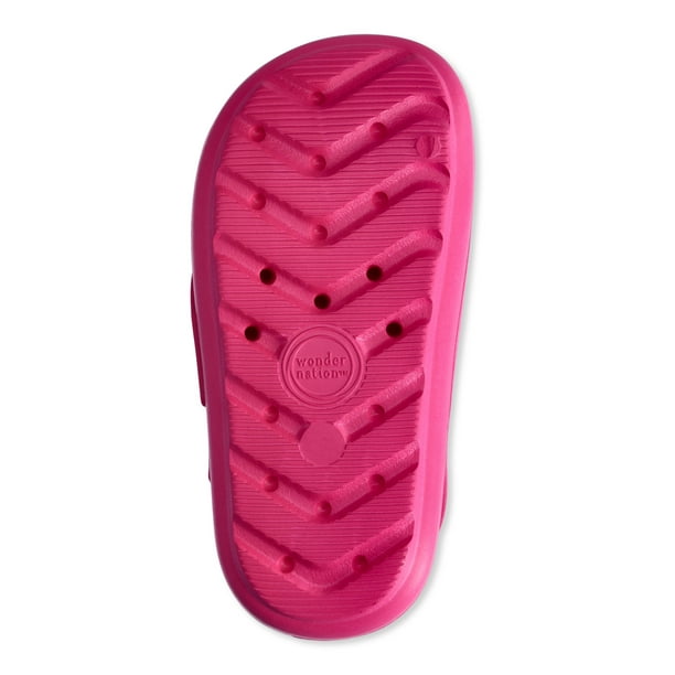SIZE: 5-6 - Wonder Nation Toddler Girls Eva Slide Sandals
